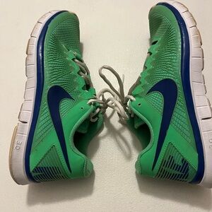Nike Green and Blue Kids' Running Sneakers
